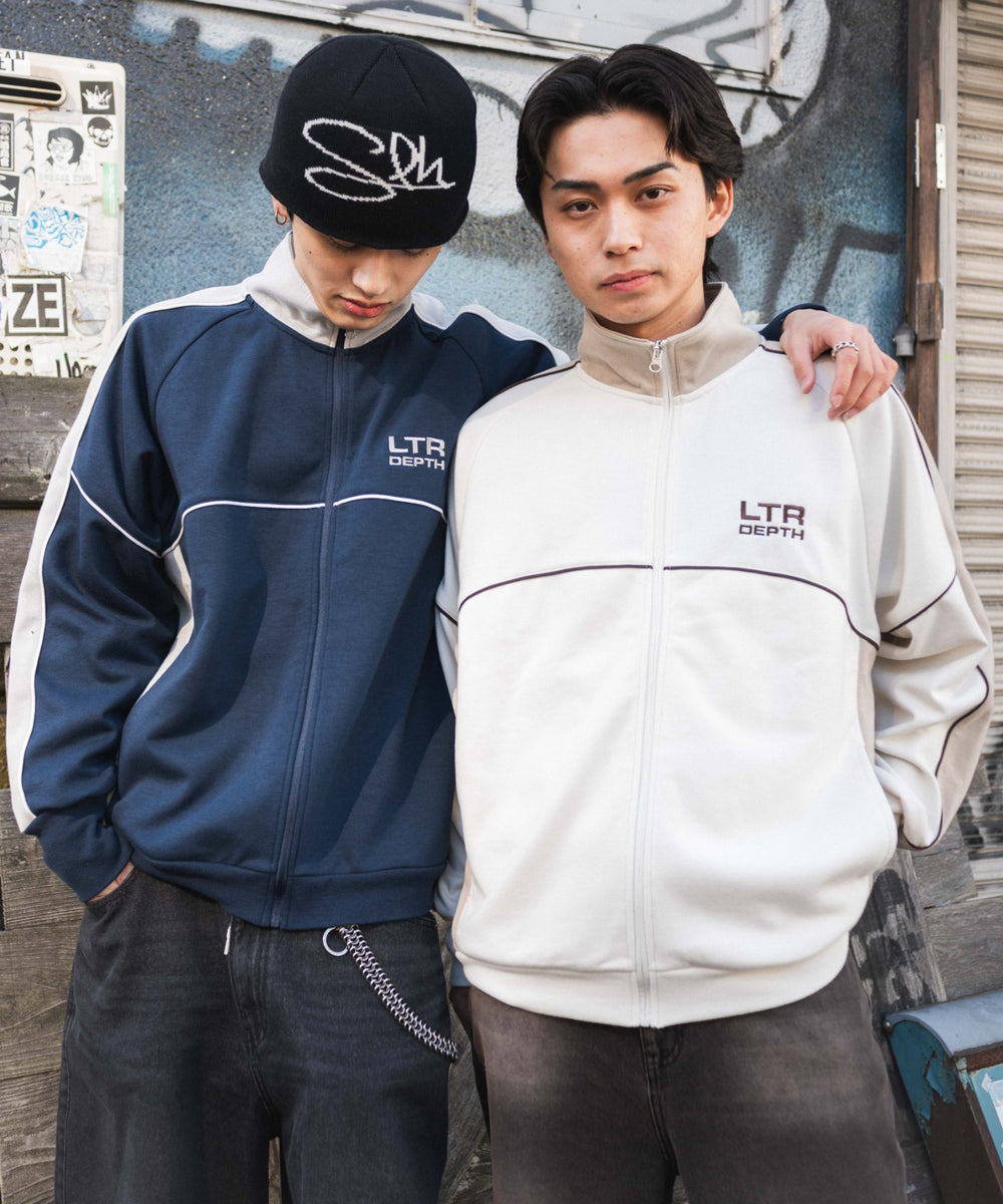 パイピングトラックジャケット