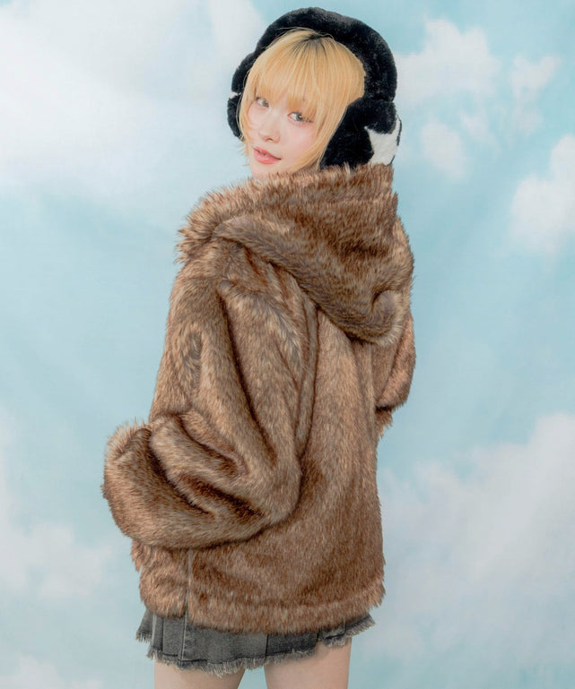 ブラウンソノタ モデル：154cm M着用