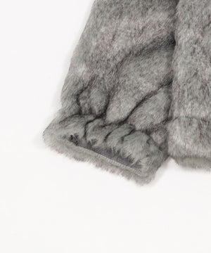 ファーフードロゴブルゾン