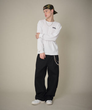 ホワイト　モデル：178cm Lサイズ着用