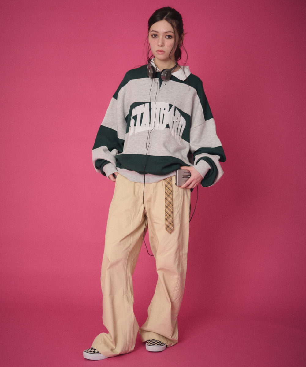 ベージュ　モデル：163cm Mサイズ着用