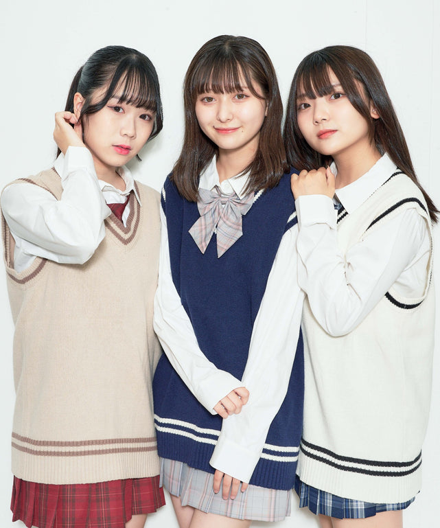 ラインスクールニットベスト