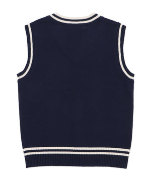 ラインスクールニットベスト