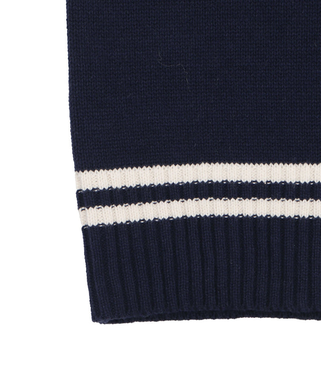 ラインスクールニットベスト