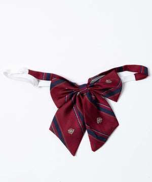 エンブレム柄スクールリボン