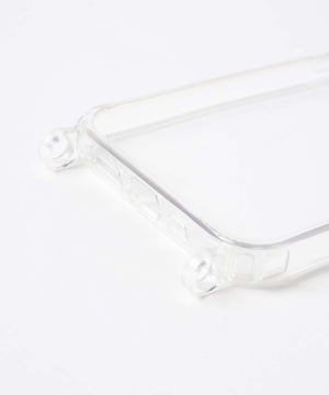 ストラップホール付きクリアiphoneケース