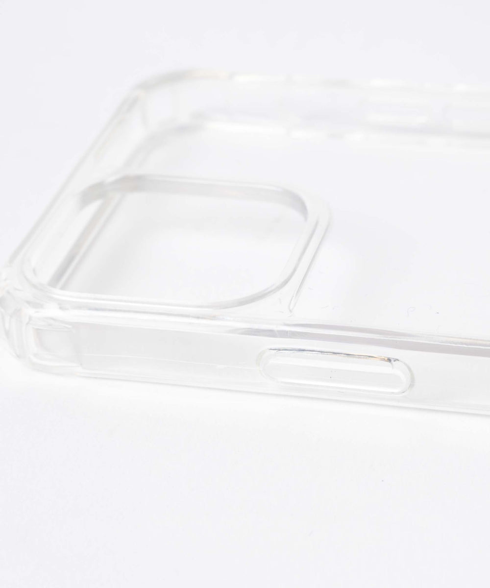 ストラップホール付きクリアiphoneケース