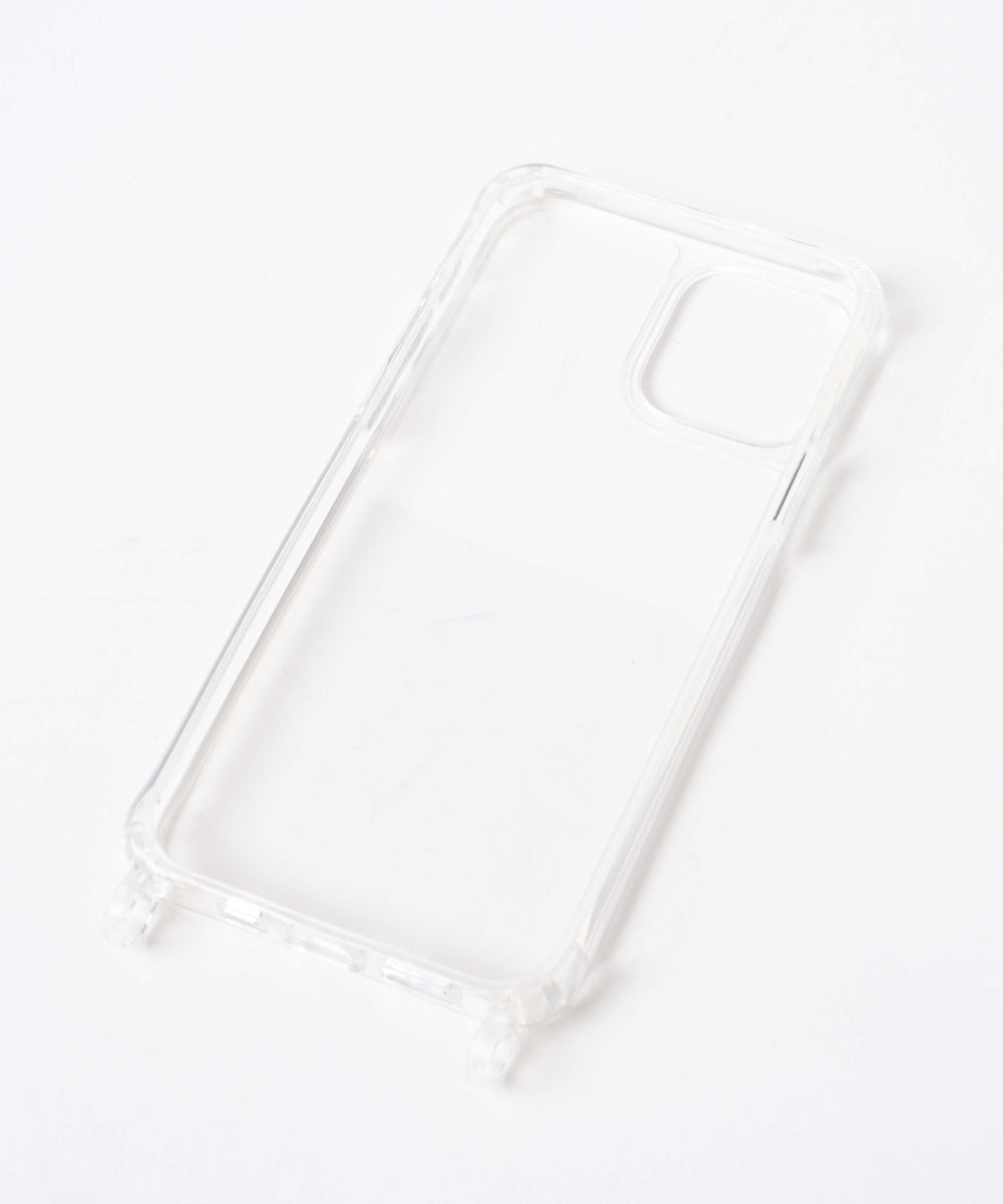 ストラップホール付きクリアiphoneケース