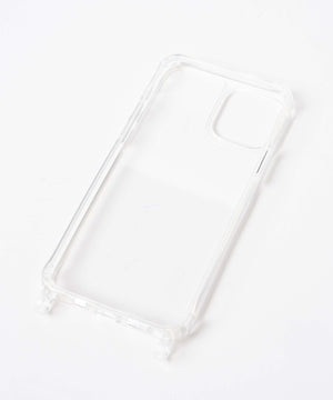 ストラップホール付きクリアiphoneケース