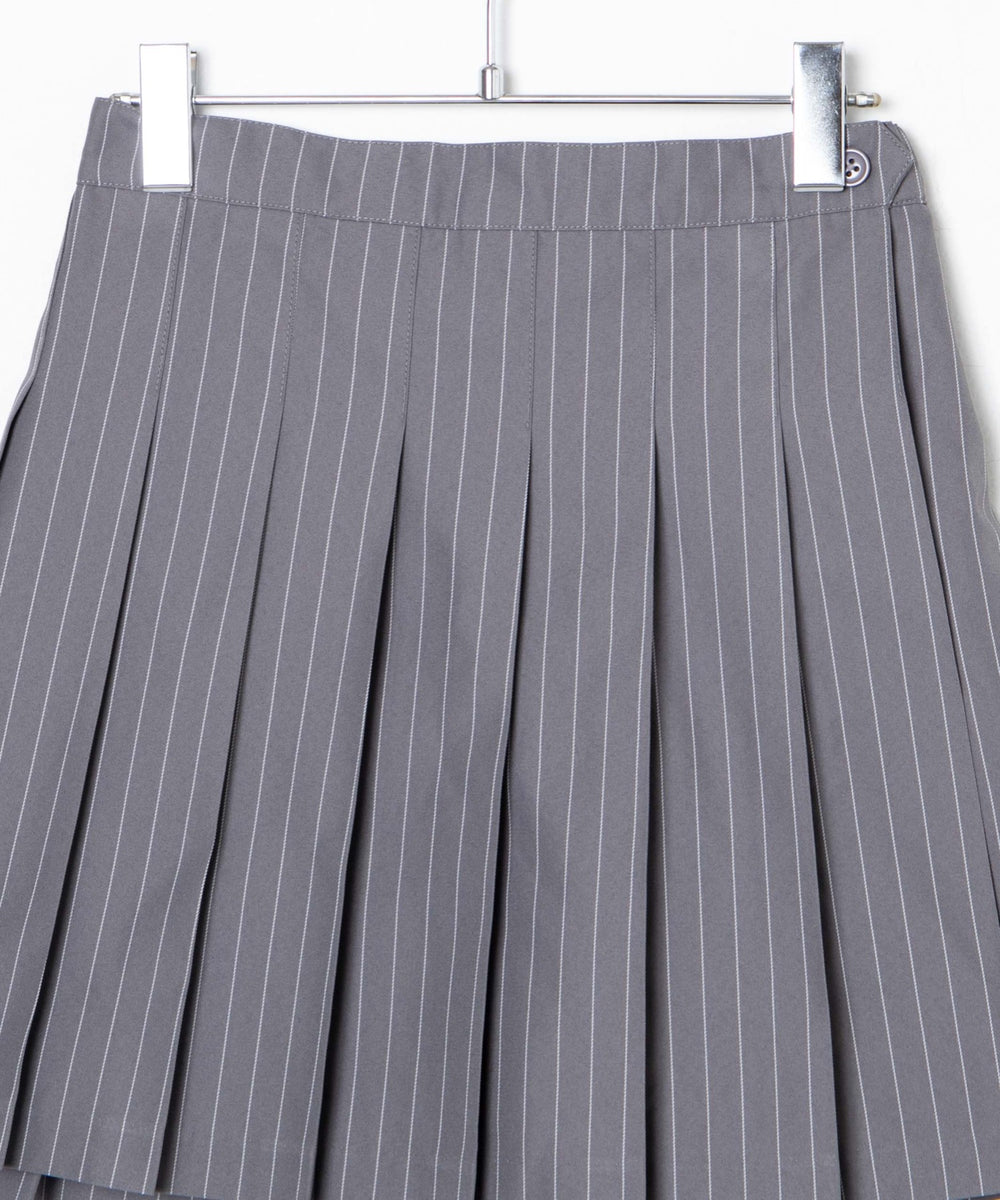 ポケット付きパターンプリーツスカート