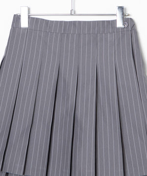 ポケット付きパターンプリーツスカート