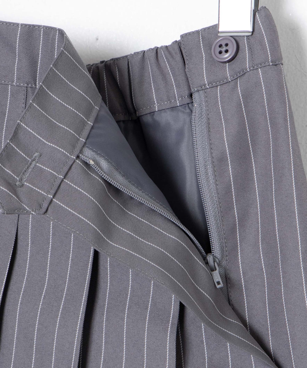 ポケット付きパターンプリーツスカート