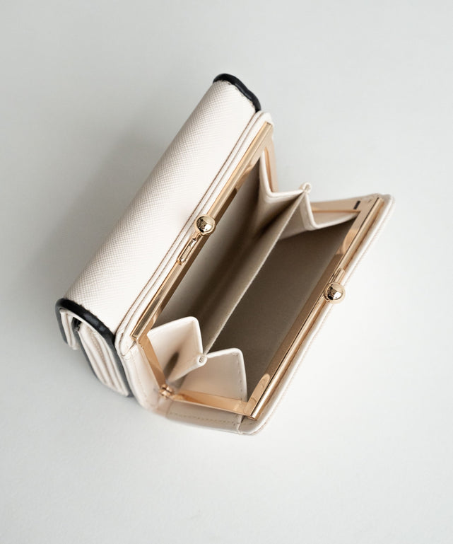 パイピングガマ口ウォレット