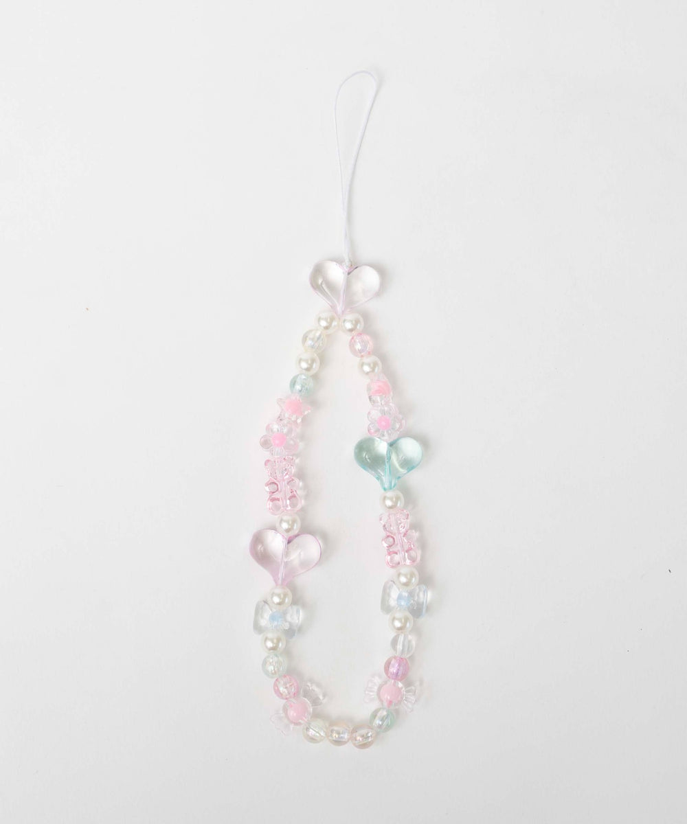 ビーズストラップキーホルダーA