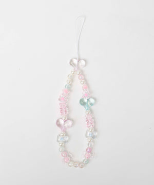 ビーズストラップキーホルダーA