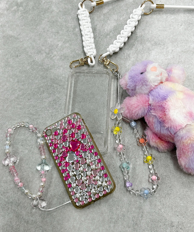 ビーズストラップキーホルダーA