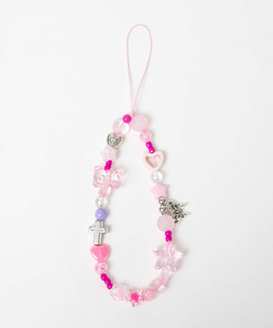 ビーズストラップキーホルダーD