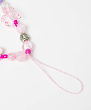 ビーズストラップキーホルダーD