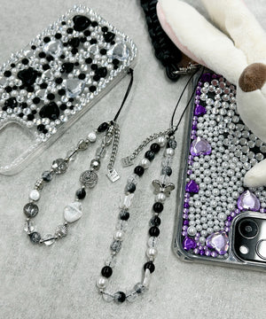 ビーズストラップキーホルダーE