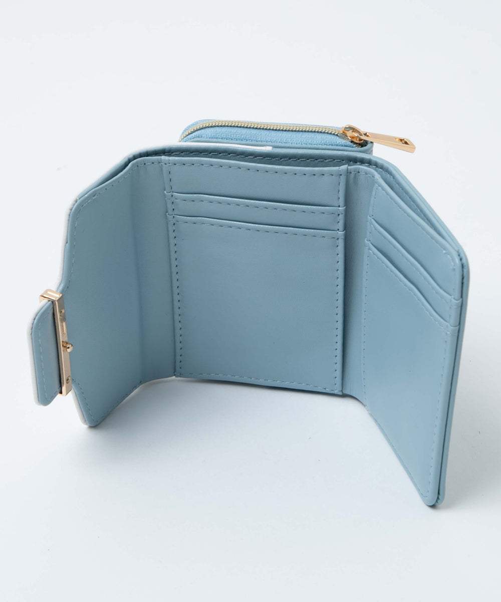 メタルパーツフラップウォレット