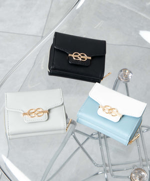 メタルパーツフラップウォレット