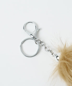 ファーしっぽキーホルダー