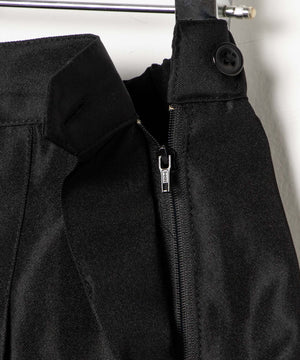 【スクール】ポケット付き無地プリーツスカート