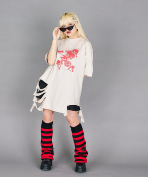 グランジカッティングダメージT