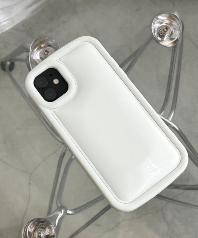 クッションiphoneケース（ホワイト）【一部店舗限定】/柄１（iPhone11）