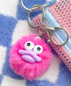 ミニくわくわモンスターぬいぐるみキーホルダー/ピンク