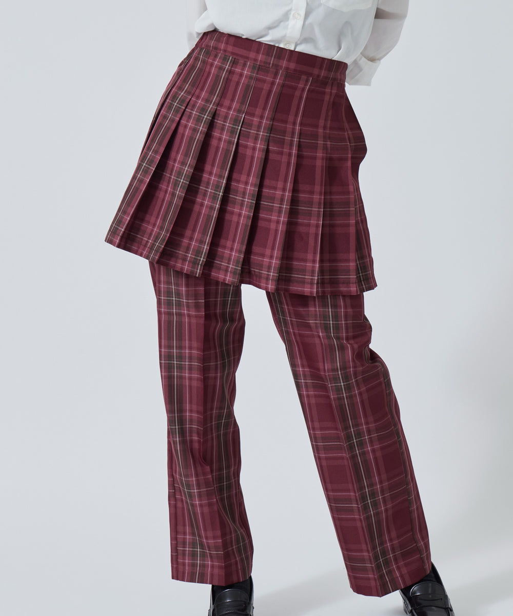 レッドチェック1（ワインチェック）モデル：160cm / Mサイズ