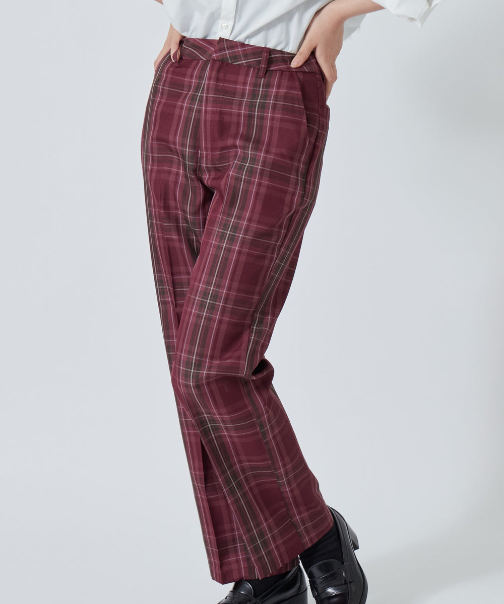 レッドチェック1（ワインチェック）モデル：160cm / Mサイズ