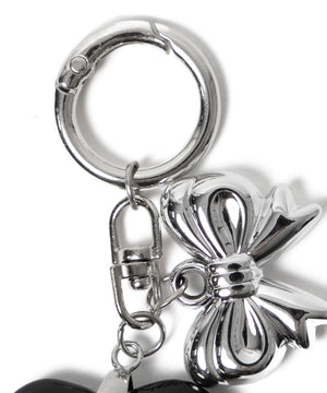 クリアカラーハートキーホルダー