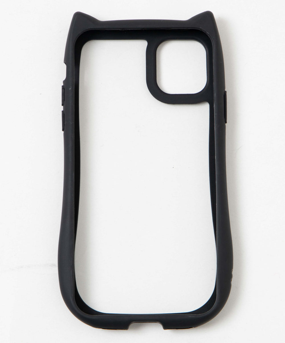 猫耳フレームiphoneケース（ブラック）