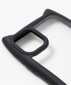 猫耳フレームiphoneケース（ブラック）