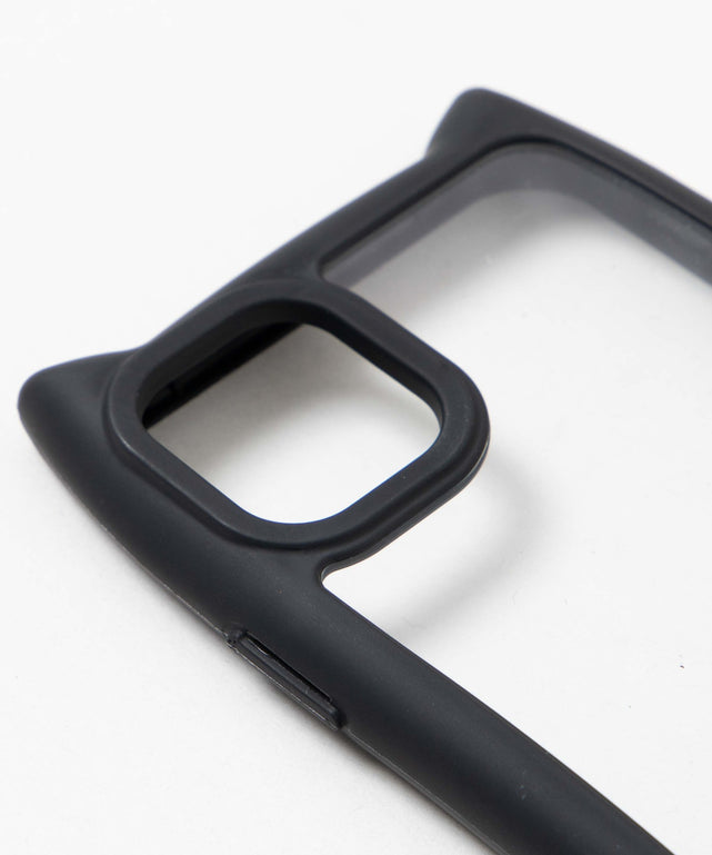 猫耳フレームiphoneケース（ブラック）