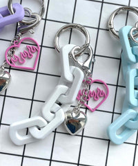 ハートチェーンキーホルダー
