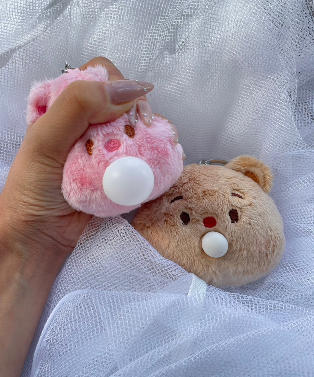 ぷくぷくベアぬいぐるみキーホルダー