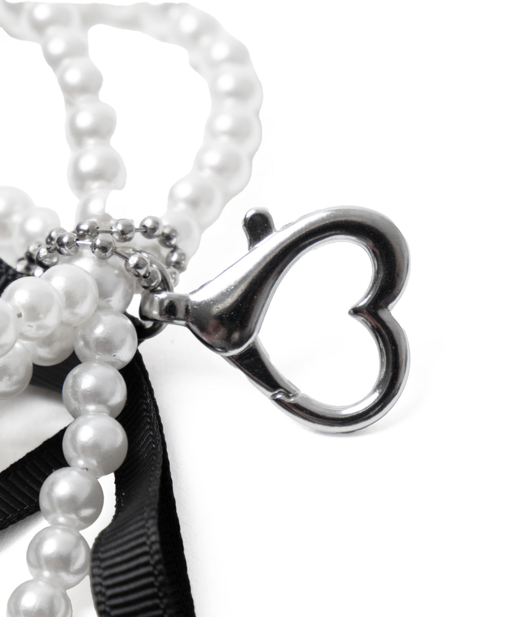 ダブルリボンハートキーホルダー