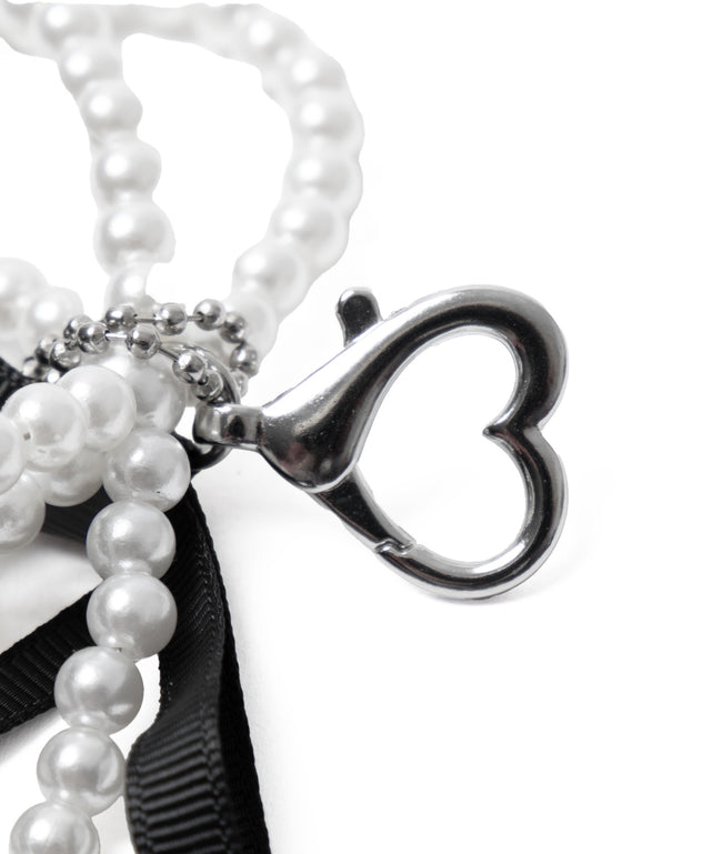 ダブルリボンハートキーホルダー