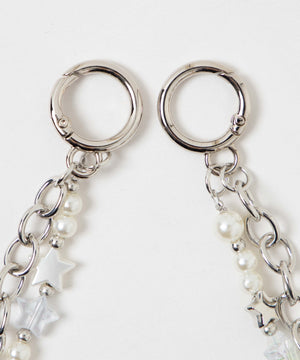 2wayチェーンビーズストラップ