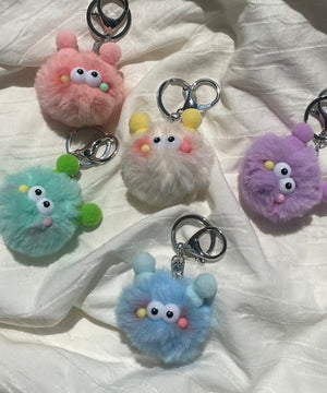 ミニおめかしモンスターぬいぐるみキーホルダー