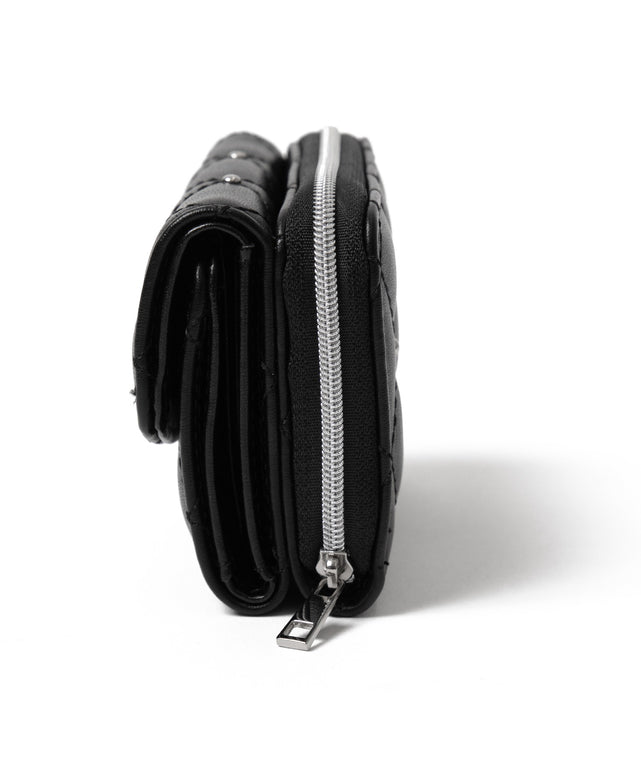 スタッズキルティングウォレット