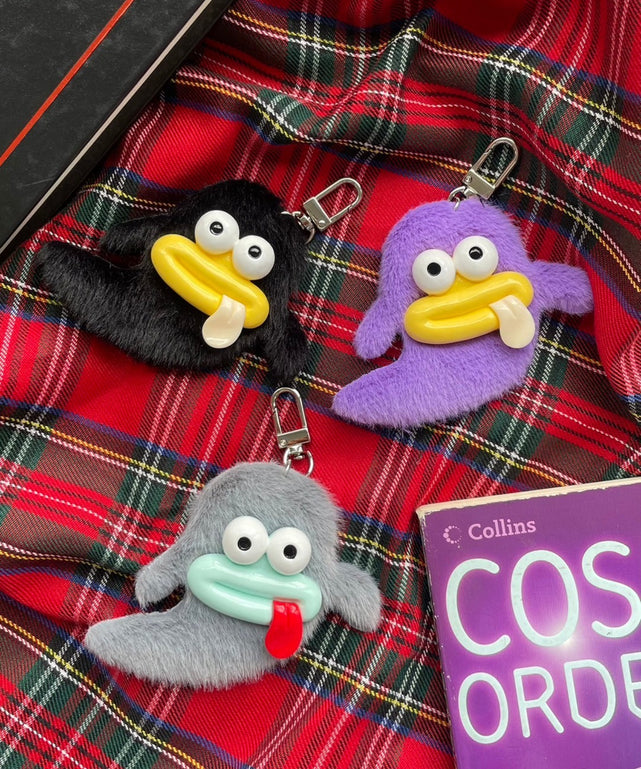 ミニぺろりんモンスターぬいぐるみキーホルダー