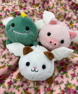 ふりふりエンジェルあにまるぬいぐるみキーホルダー