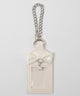パールリボンIDフォトケースキーホルダー/オフホワイト