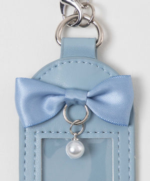 パールリボンIDフォトケースキーホルダー