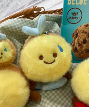 にこにこみつばちぬいぐるみキーホルダー