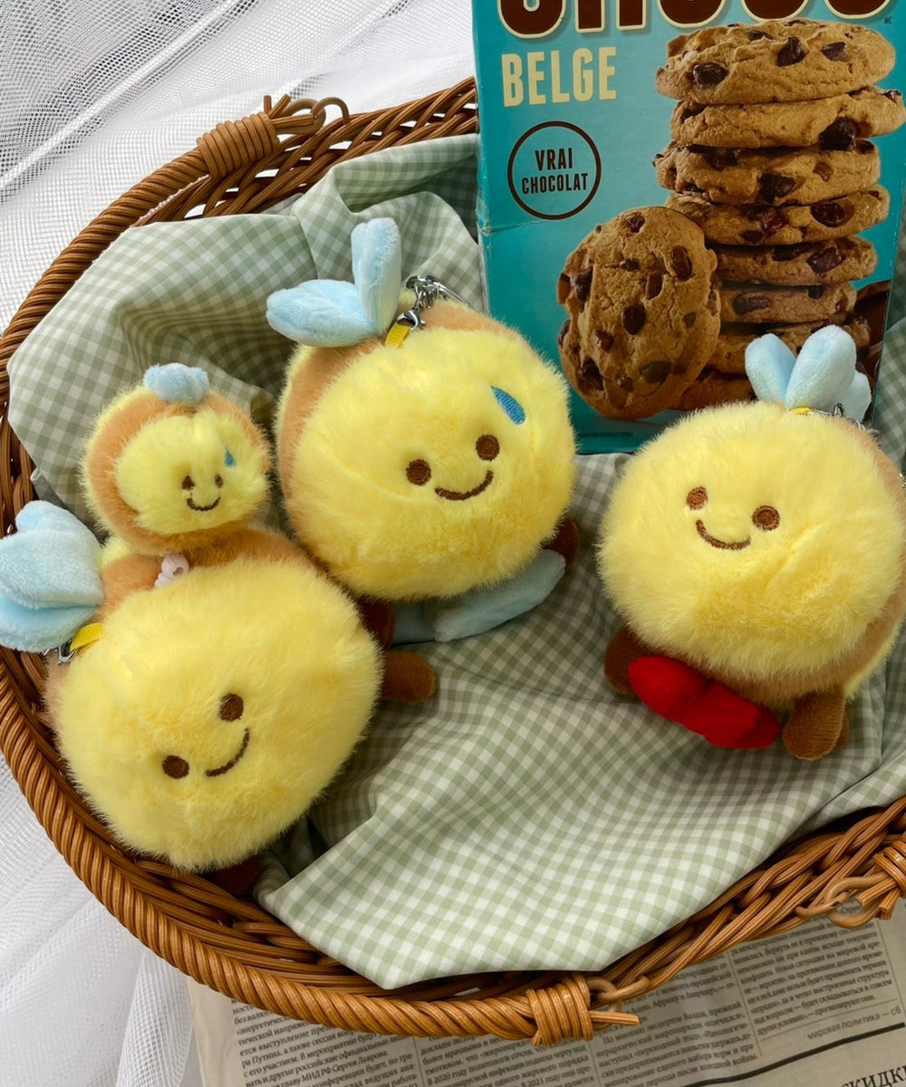 にこにこみつばちぬいぐるみキーホルダー