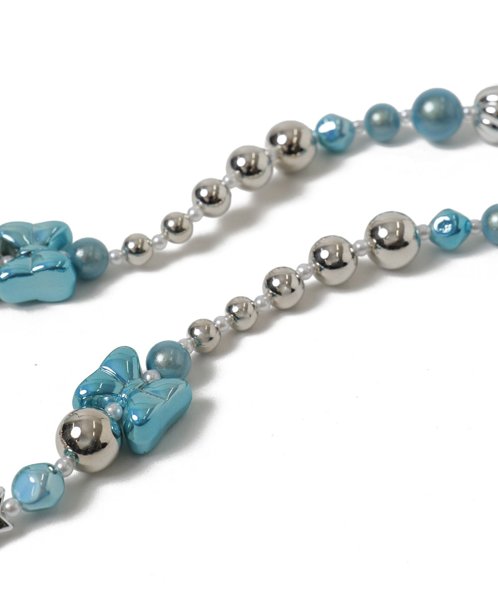 メタルビーズモチーフストラップ